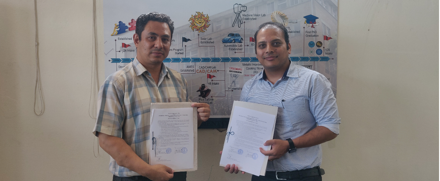 LOA with Kathmandu University – Department of Mechanical Engineering